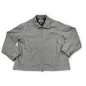 5.11 Tactical Gray Canvas Cotton Work Heavy Winter Bomber Jacket Men's 2XL XXL